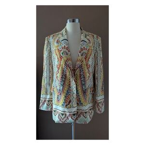 Zara Paisley Print Blazer